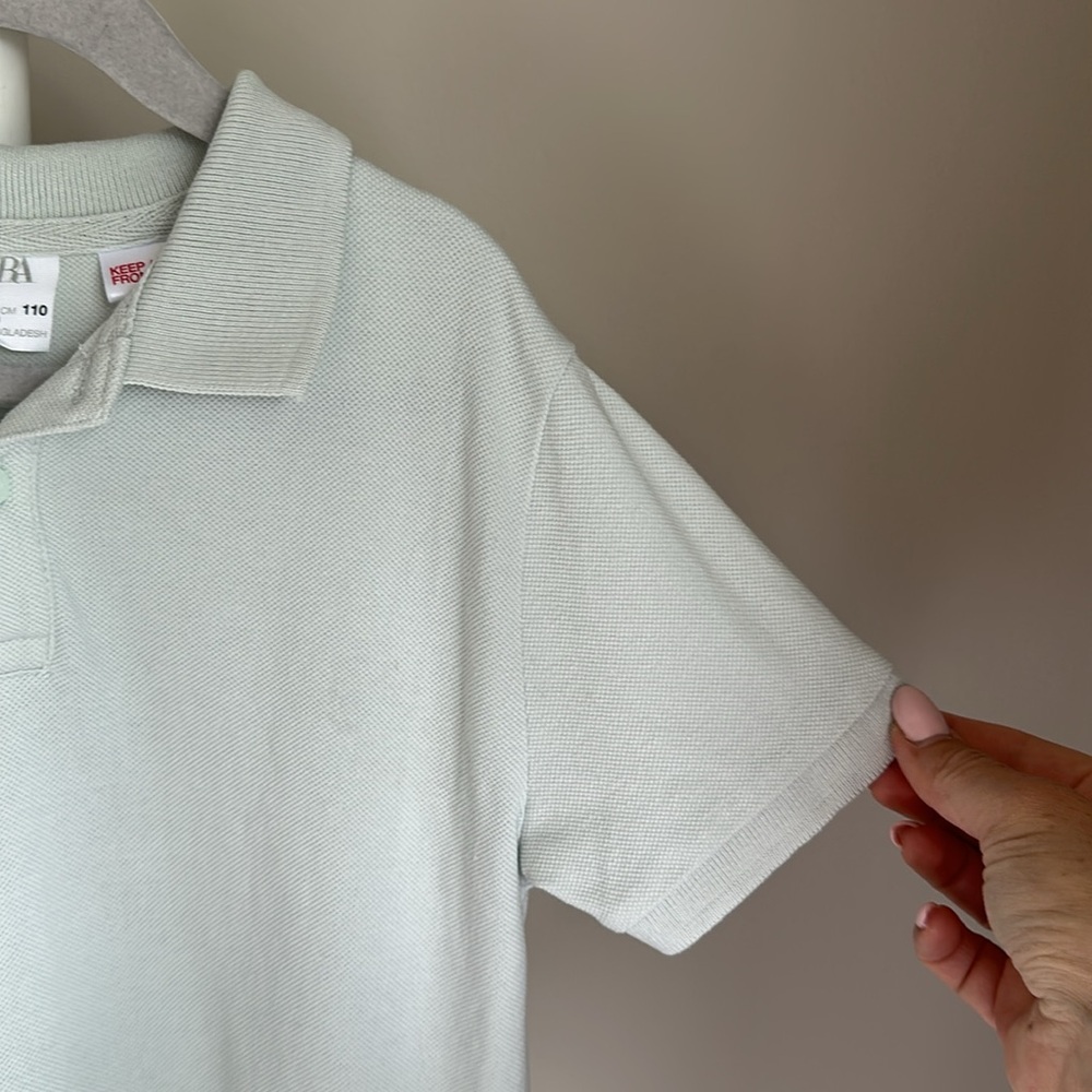Zara Short Sleeve Polo Shirt 4-5 Years - Picture 5 of 10
